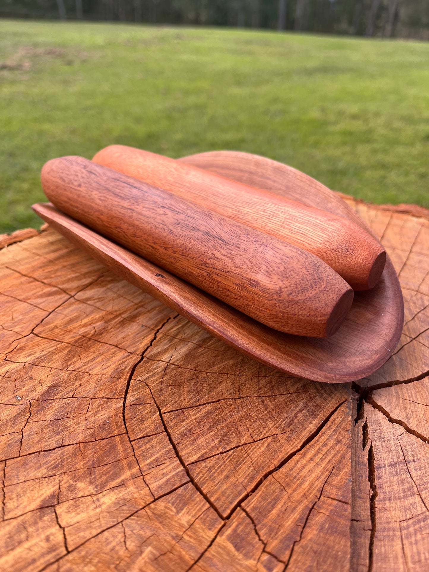 Baby Coolamon and Clapstick Set