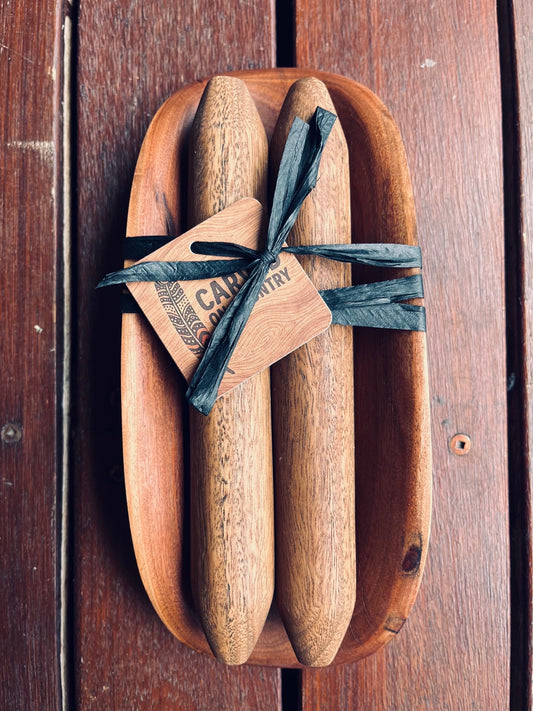 Baby Coolamon and Clapstick Set